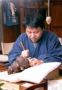 半田市亀崎田中組工房にて