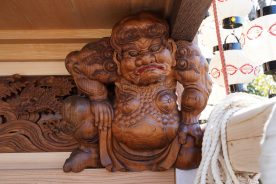 力神展持送り「力神」昭和初年　初代彫常