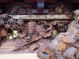 小鈴谷 白山車七福神昭和初期 初代彫常