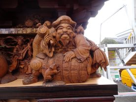 小鈴谷 白山車七福神昭和初期 初代彫常