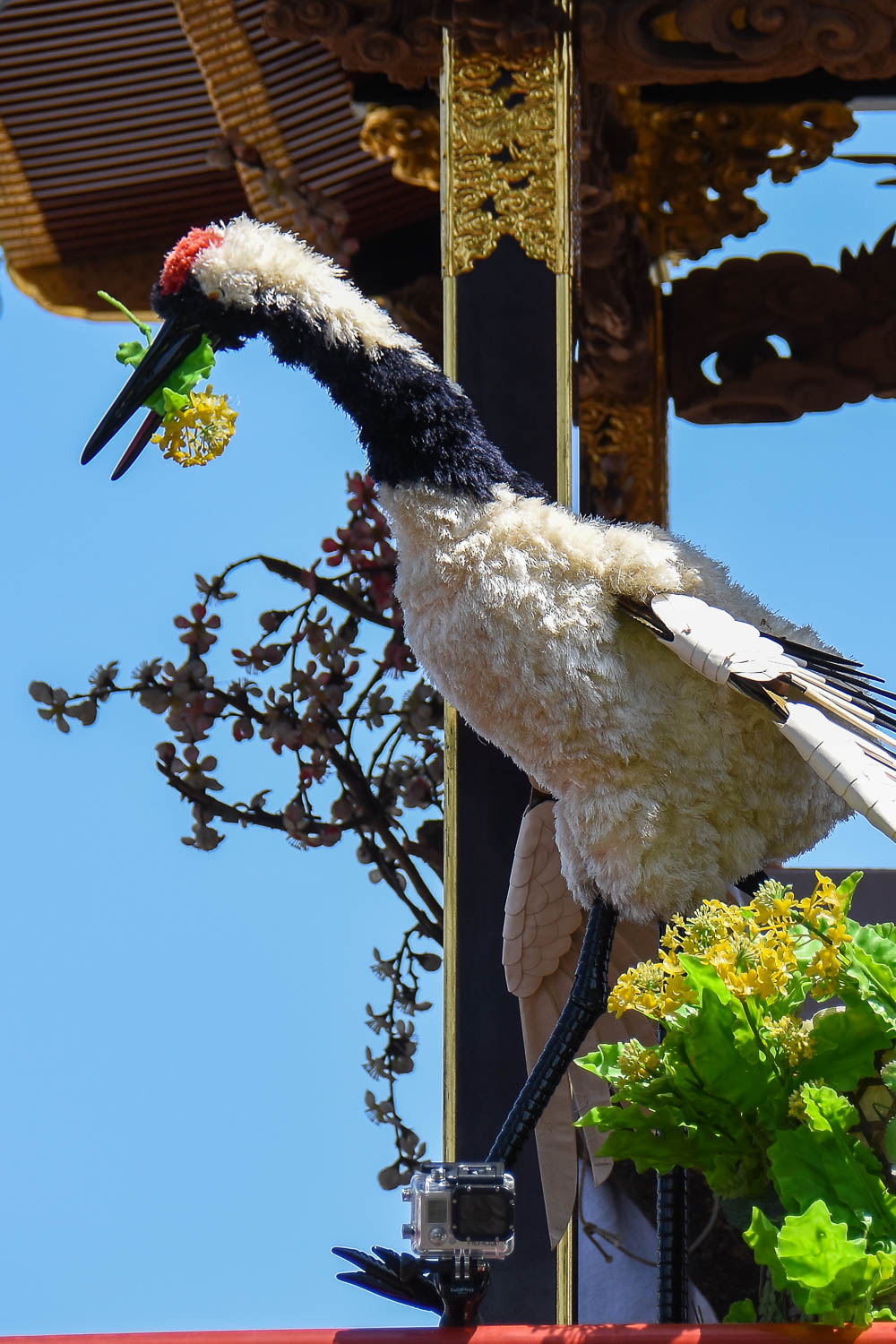 高田まつり　東町「林和靖軕」菜の花を啄む鶴