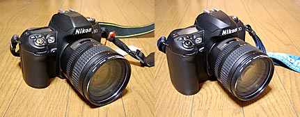 F80（左）とD100（右）