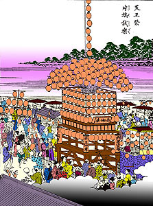  左の彩色完成後