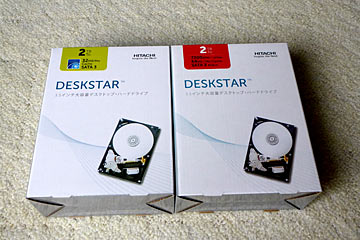  HDDは日立GSTのDESKSTAR(今はWestern Digitalに譲渡された)