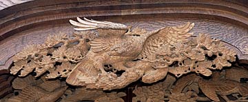 西馬場神車「松に鷹」初代彫常大正年間