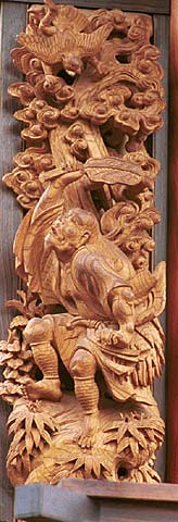 西馬場神車「烏天狗と仙人」初代彫常大正年間